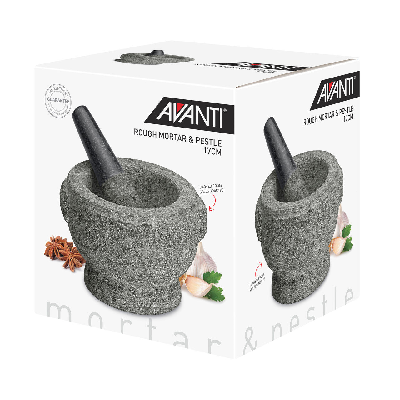 Rough Mortar And Pestle - 20cm