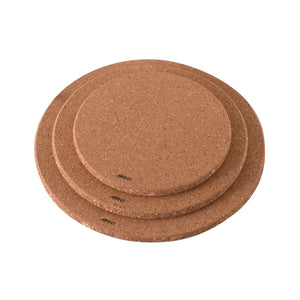 Round Cork Trivet Set, with Magnets
