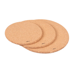 Round Cork Trivet Set, with Magnets