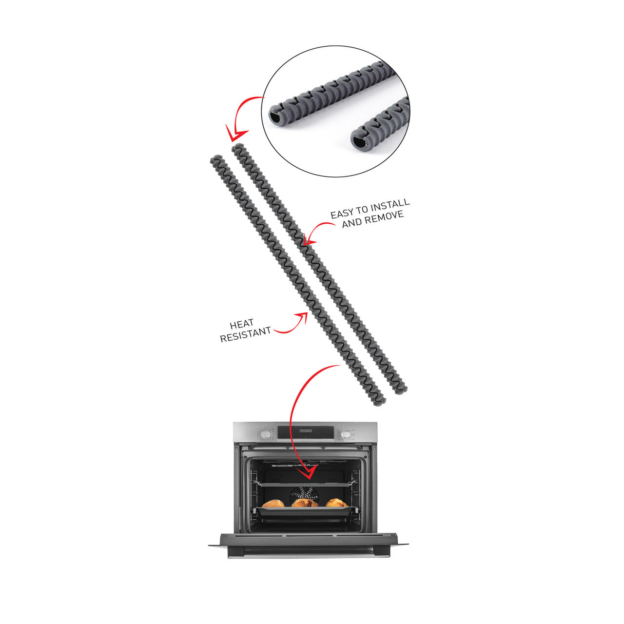 Silicone Oven Rack Guard, Set Of 2