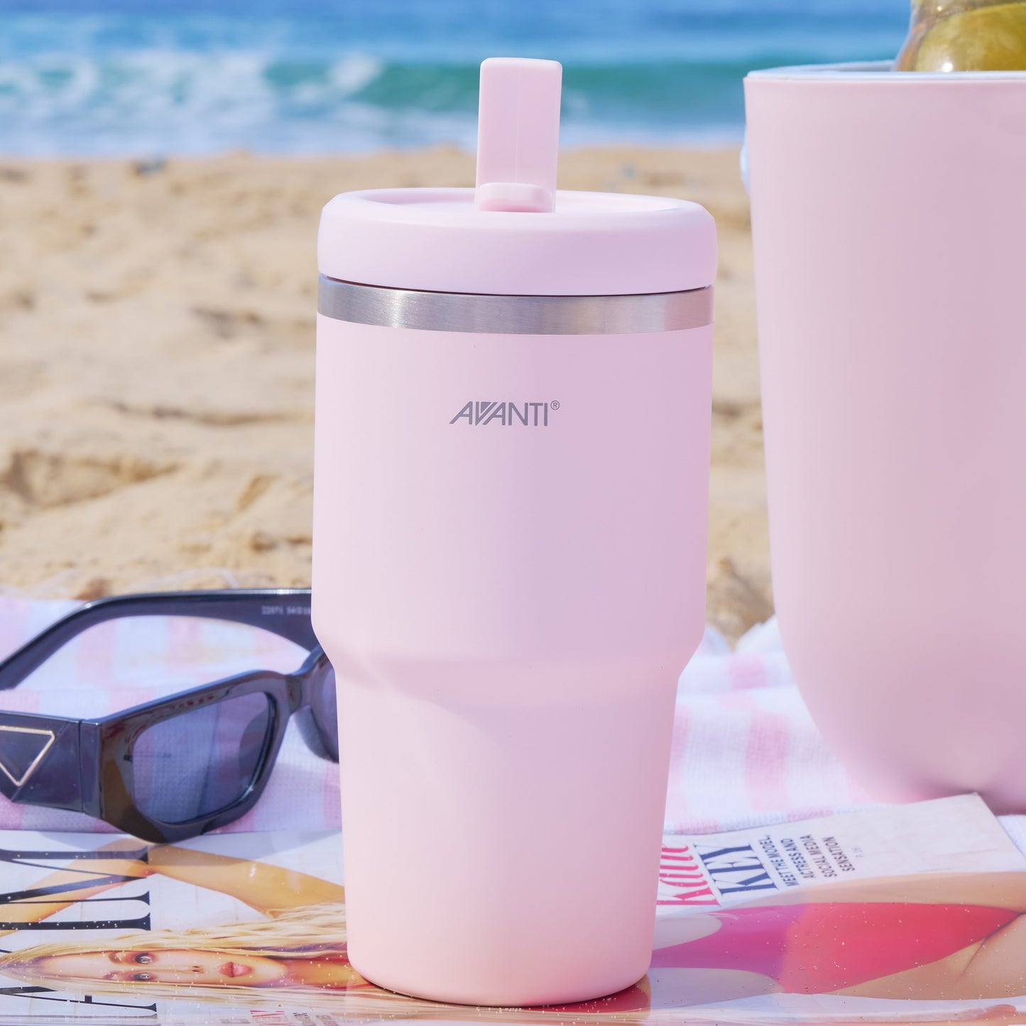 Avanti HydroQuech Insulated Smoothie Tumbler with Two Lids, 550ml