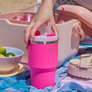 Avanti HydroQuech Insulated Smoothie Tumbler with Two Lids, 550ml