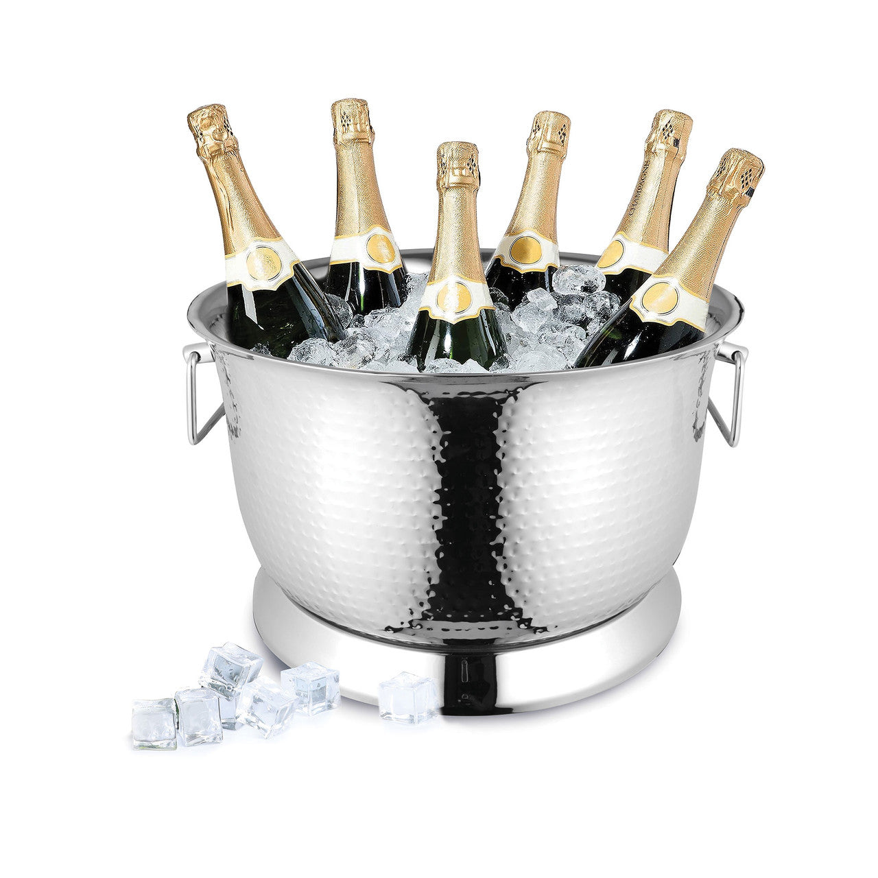 Hammered Double Wall Round Party Tub