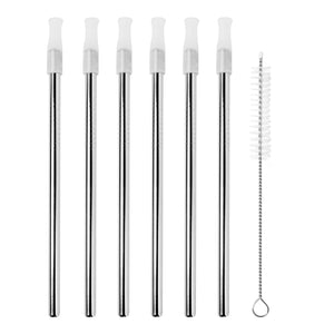Cocktail Straws, with Cleaning Brush