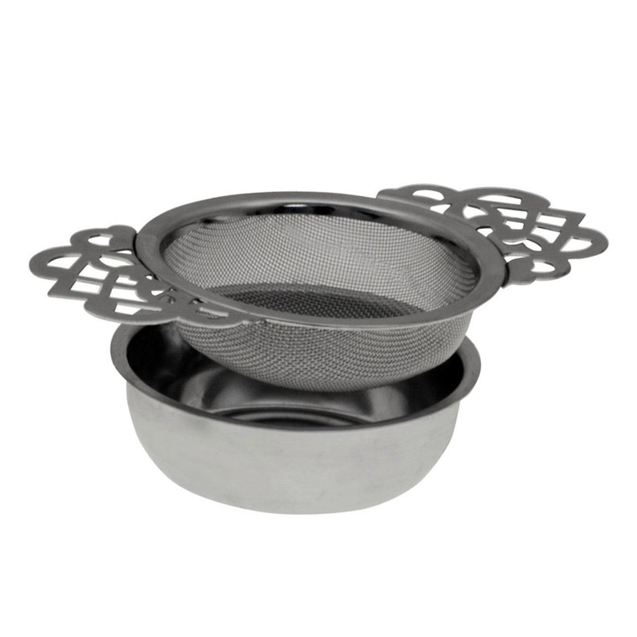 Empress Tea Strainer, with Drip Bowl