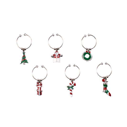 Wine Charms - Christmas - Enamelled