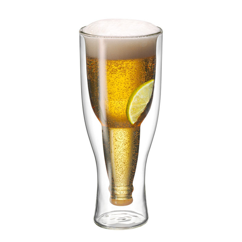 Twin Wall Beer Glass