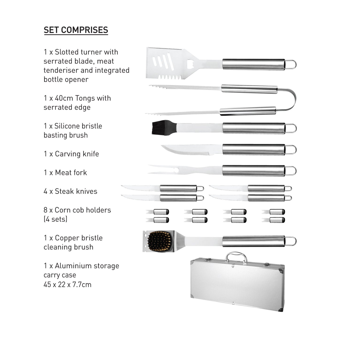 BBQ Tool, 18 Piece Set