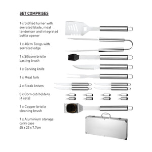 BBQ Tool, 18 Piece Set