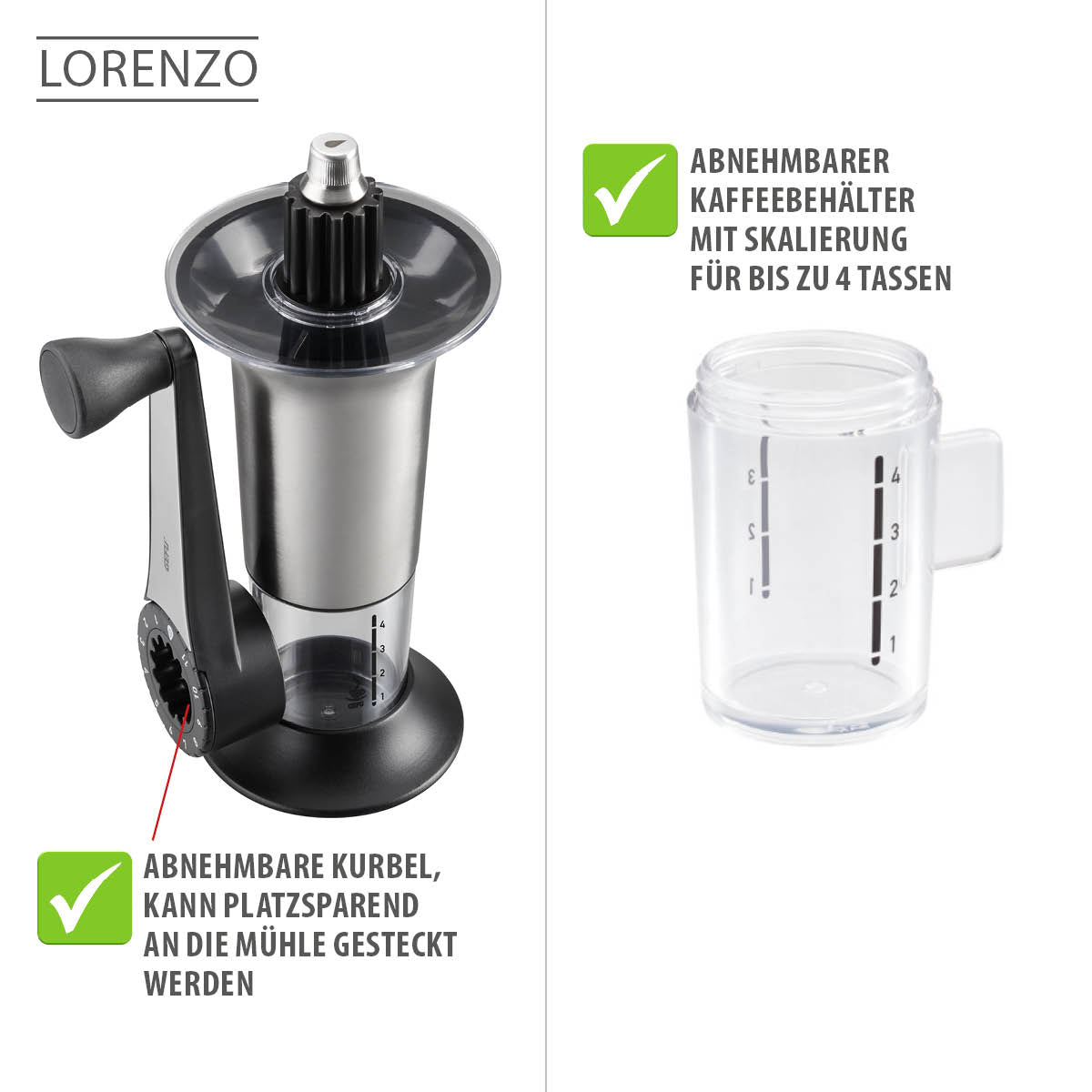 Coffee grinder LORENZO