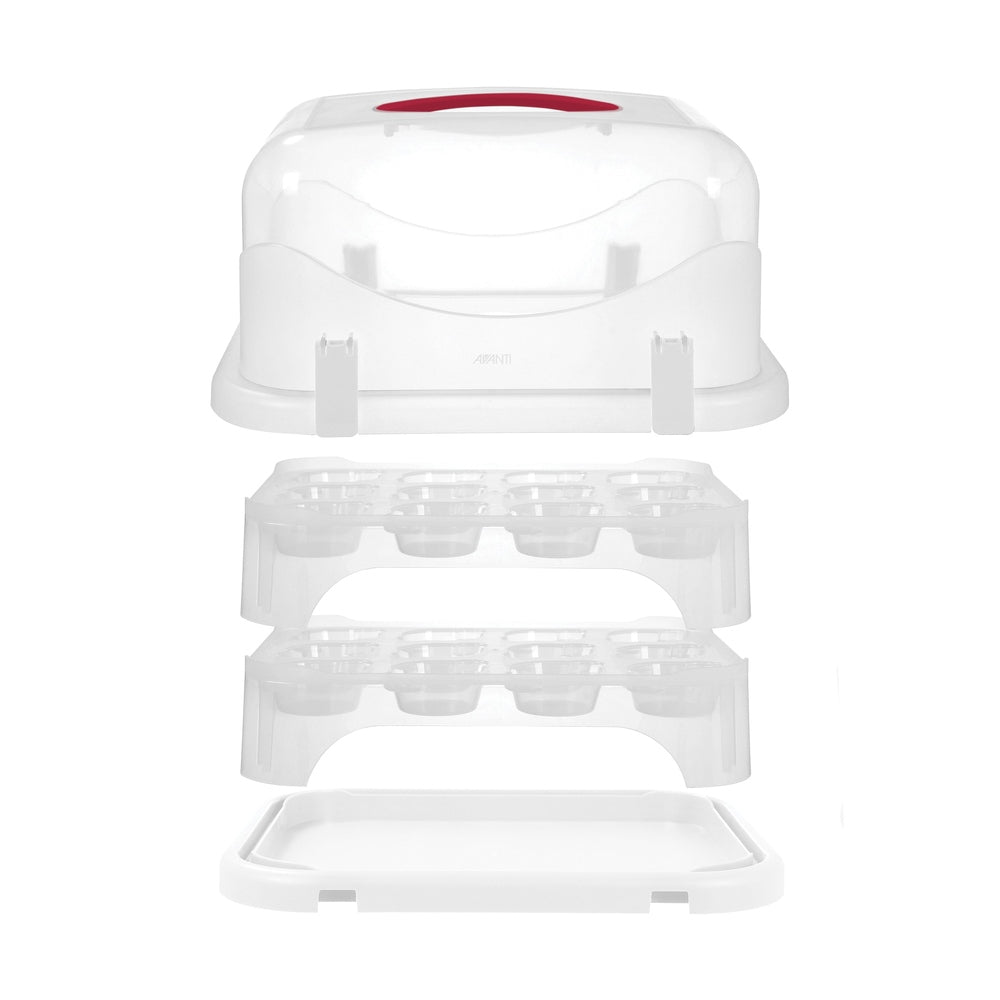 Avanti Universal Cupcake and Rectangular Cake Carrier 24 Cup