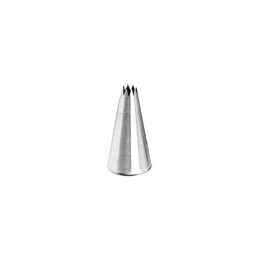 Matfer Bourgeat Star Piping Tubes - Stainless Steel, Set of 6 - Kitchenly