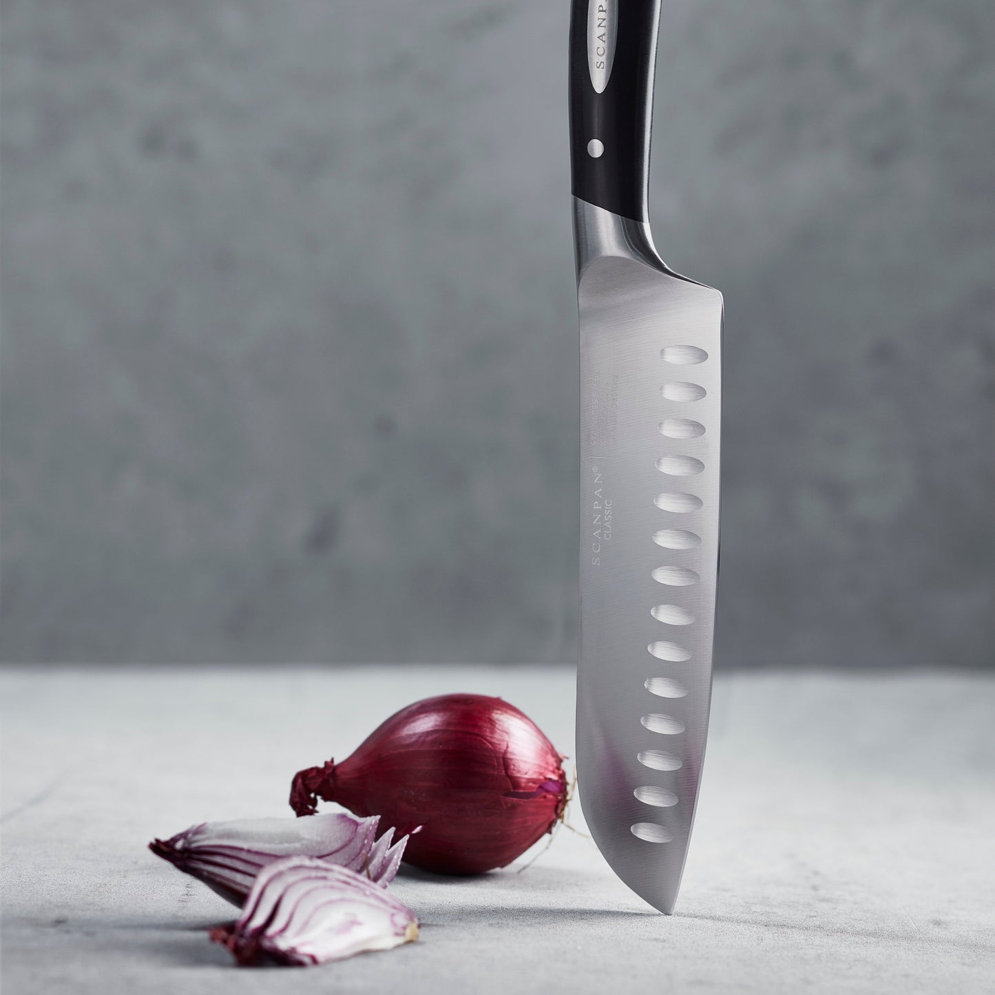 Scanpan Classic Santoku Knife with Granton Edge - 18cm