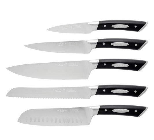 Kalo 6 Piece Knife Block Set - Ash