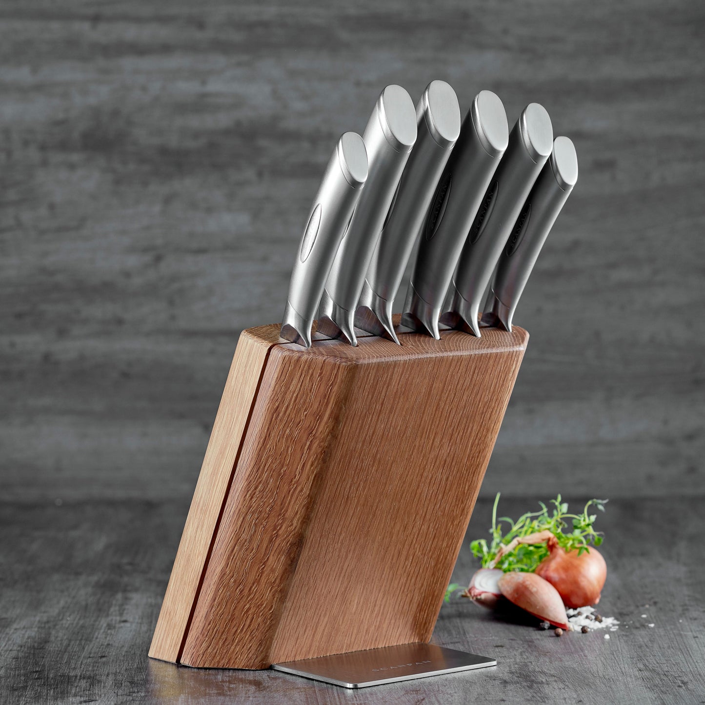 Scanpan Classic Steel 7 Piece Knife Block Set