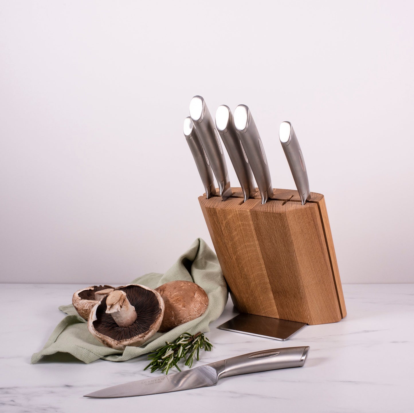 Scanpan Classic Steel 7 Piece Knife Block Set