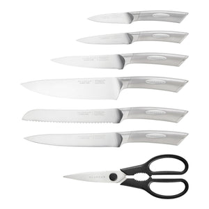 Classic Steel 8 Piece Eclipse Knife Block Set