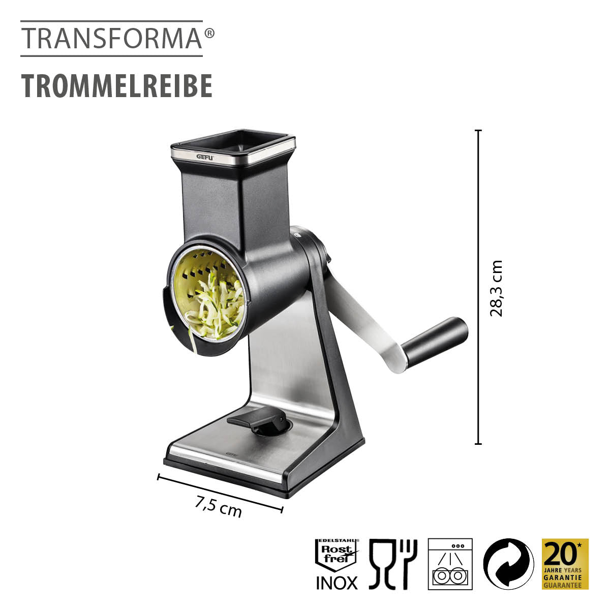 Rotary grater TRANSFORMA®