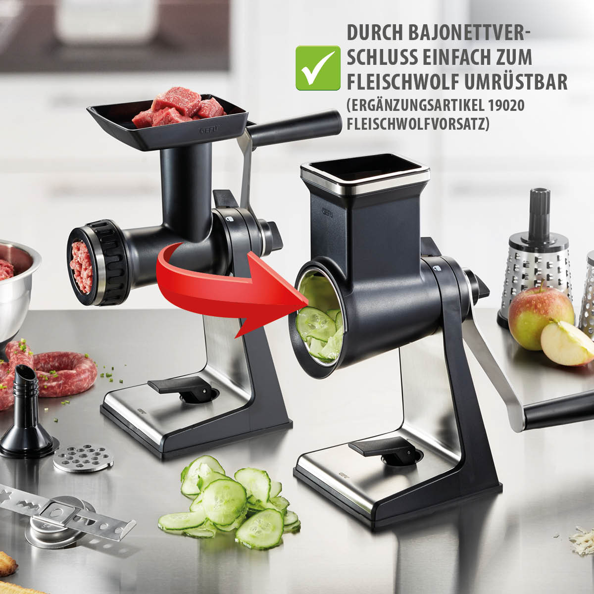 Rotary grater TRANSFORMA®