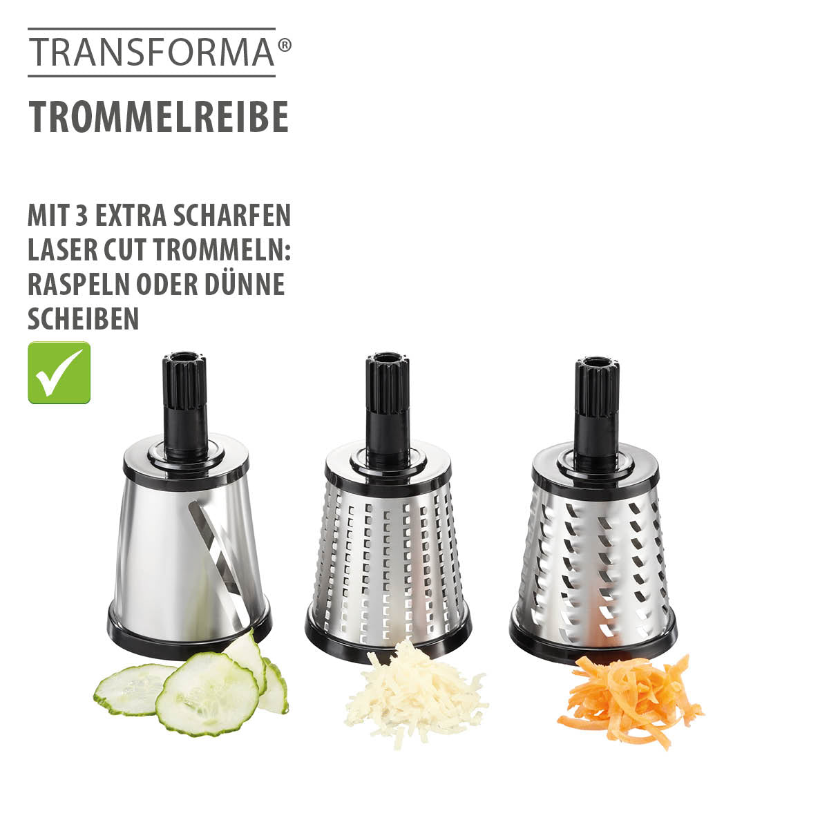 Rotary grater TRANSFORMA®