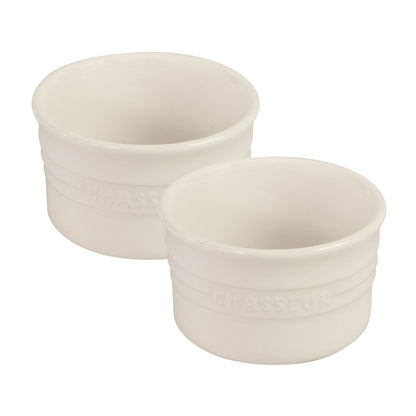 Ramekin 9.5cm diam. x 5.6cm/250ml 2 Piece Set Antique Cream