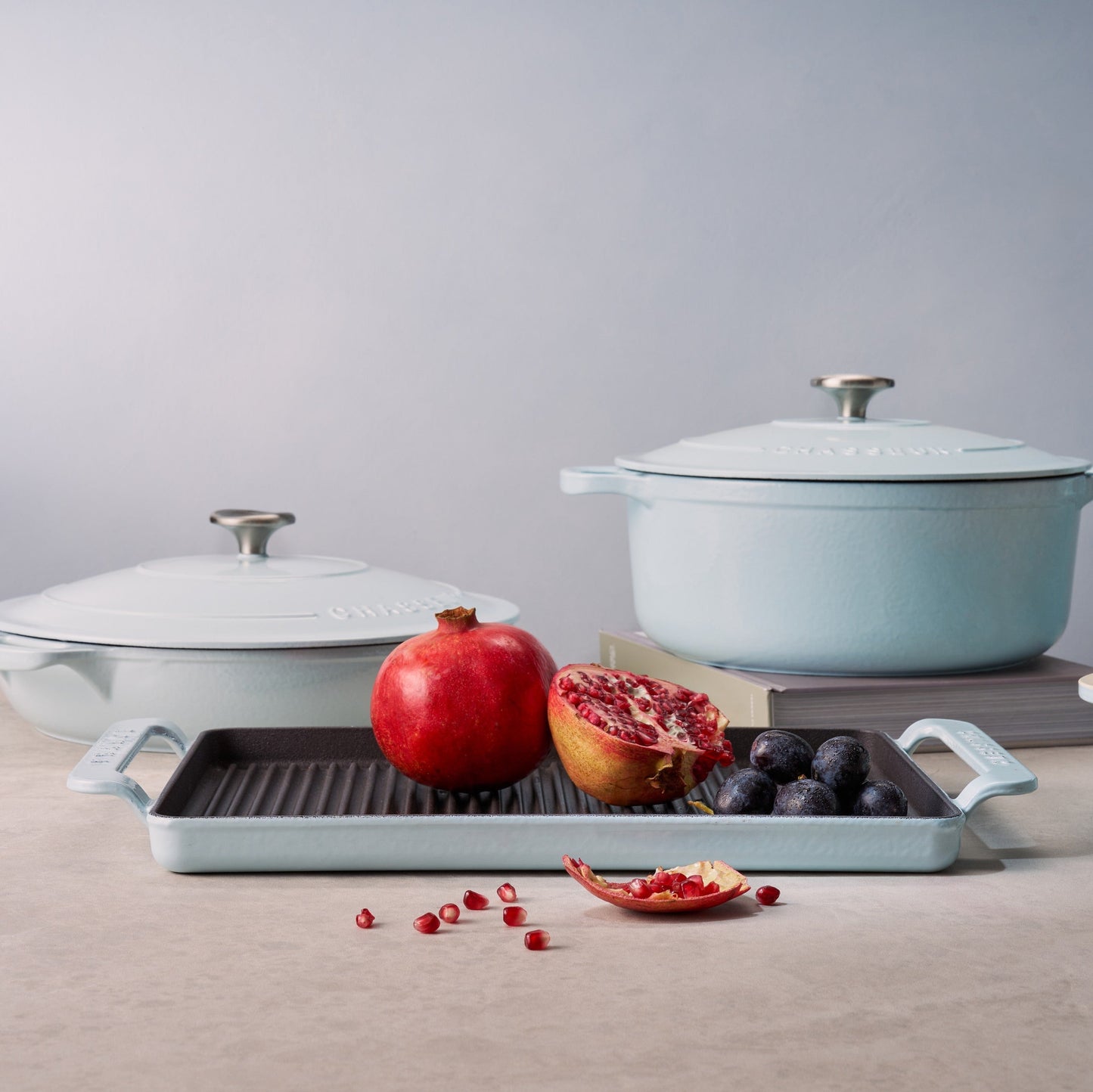 Rectangular Grill 42 x 24cm  Duck Egg Blue