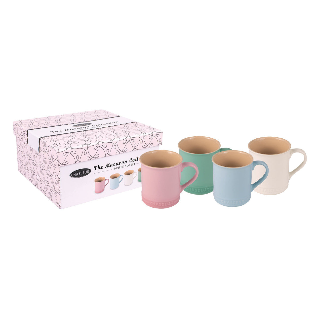 Macaron Collection 4-Piece Mug Set