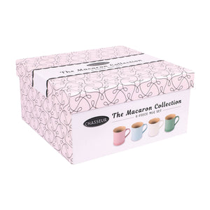 Macaron Collection 4-Piece Mug Set