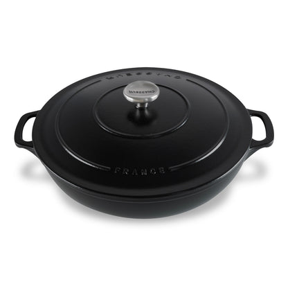 Low Round Casserole 30cm/2.5L  Matte Black