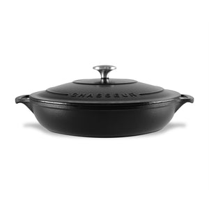 Low Round Casserole 30cm/2.5L  Matte Black