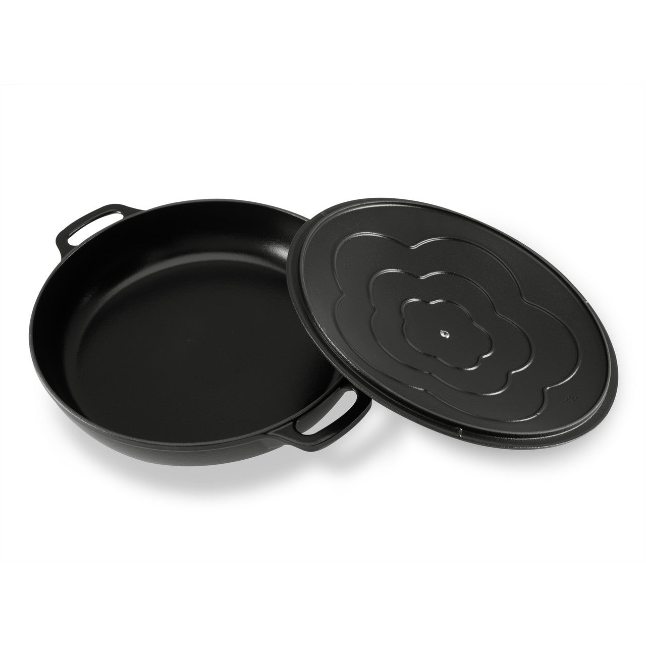 Low Round Casserole 30cm/2.5L  Matte Black