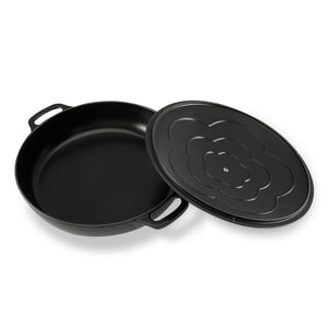 Low Round Casserole 30cm/2.5L  Matte Black
