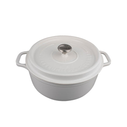 Gourmet Round French Oven 28cm/6.1 Litre Crisp White