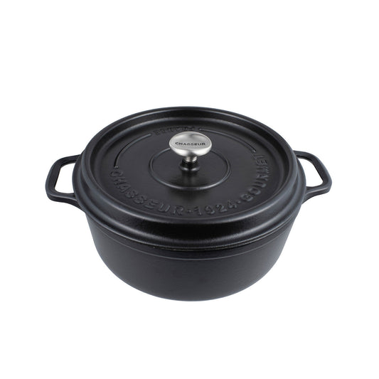 Gourmet Round French Oven 24cm/4 Litre Satin Black