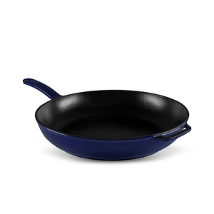 Fry Pan with Cast Handle 28cm  French Blue