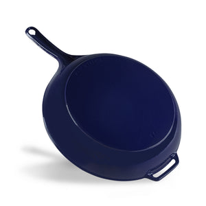 Fry Pan with Cast Handle 28cm  French Blue