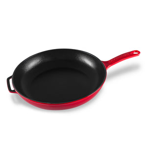 Fry Pan with Cast Handle 28cm  Federation Red
