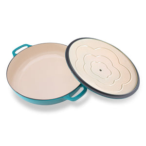 Low Round Casserole 30cm/2.5L  Mediterranean Blue
