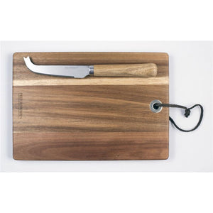 Peer Sorensen – Acacia Rectangular Serving Board with Serrated 24.5x17cm Cheese Knife