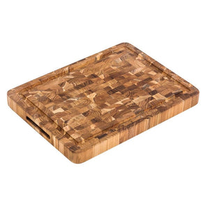 TeakHaus – Butcher Block Teak End Grain Carving and Cutting Board 42×30.5×3.8cm