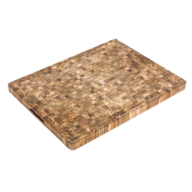 TeakHaus – Butcher Block Teak End Grain Carving and Cutting Board 61x45x3.8cm