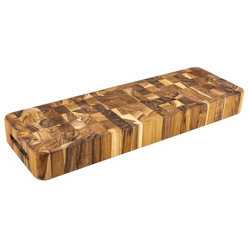 TeakHaus – Butcher Block Teak End Grain Longe Carving and Cutting Board 46x15x5.1cm