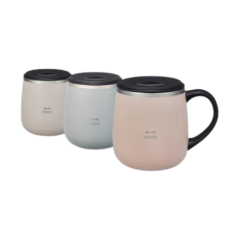 Bruno Stainless Mug Short With Lid 320ml