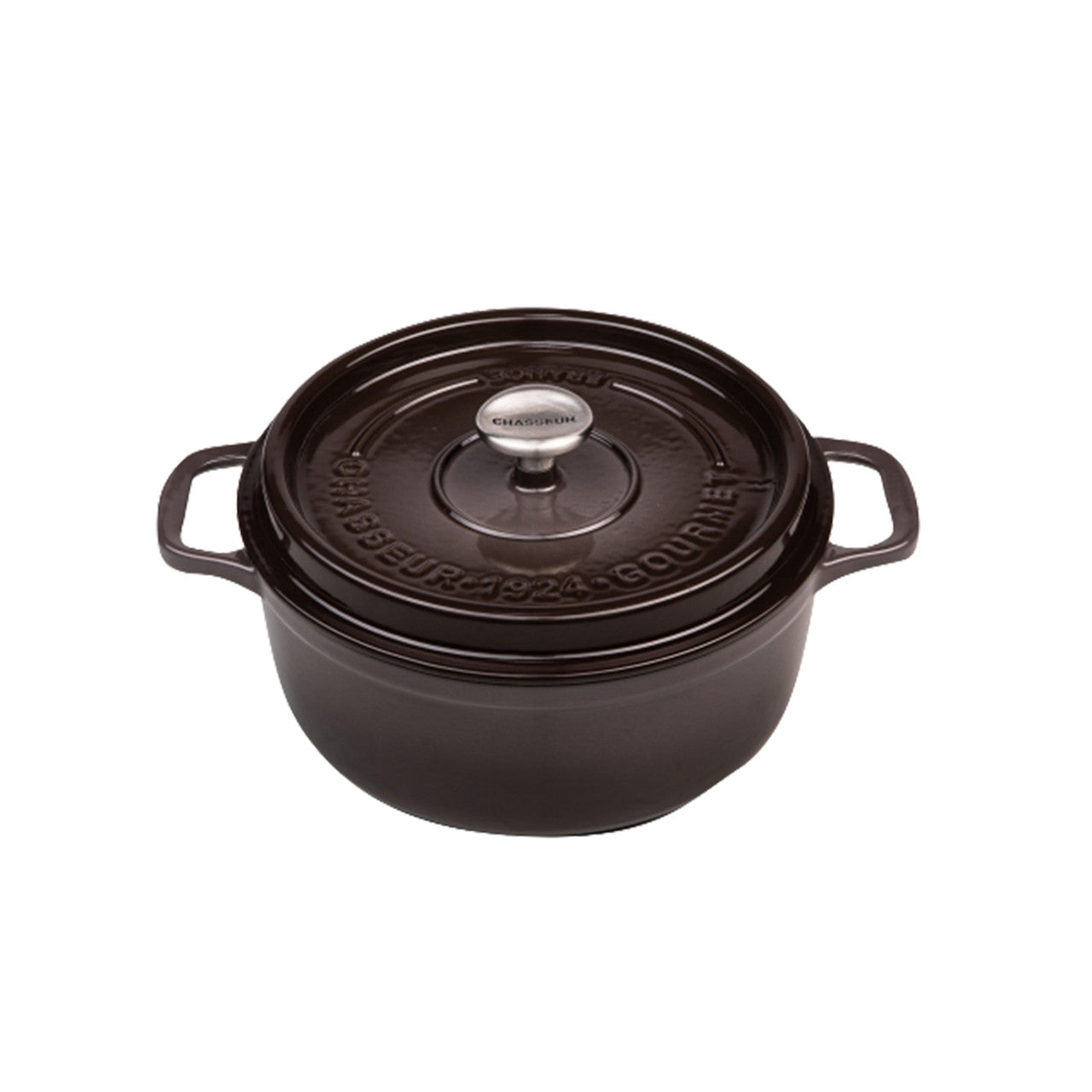 Gourmet Round French Oven 24cm/4 Litre, Cast Iron, Storm Grey