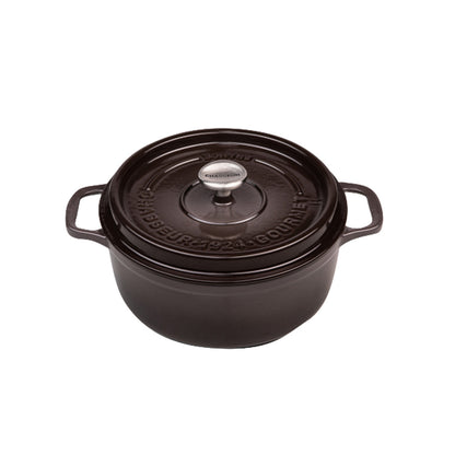 Gourmet Round French Oven 24cm/4 Litre, Cast Iron, Storm Grey