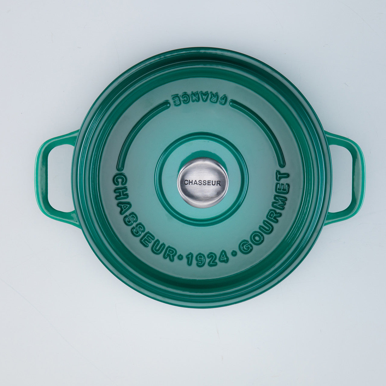 Gourmet Round French Oven 28cm/6.1 Litre Cast Iron, Jade