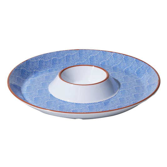 Round Sharing Plate with sauce bowl - Fan