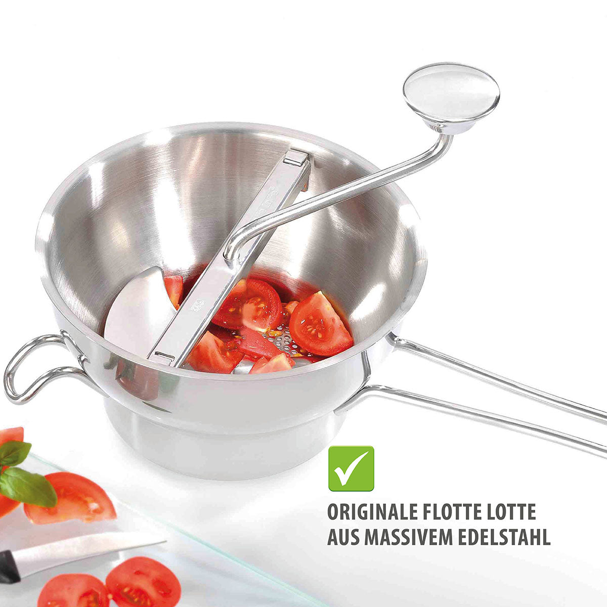 Food mill, 2 exch. discs ORIGINAL FLOTTE LOTTE®