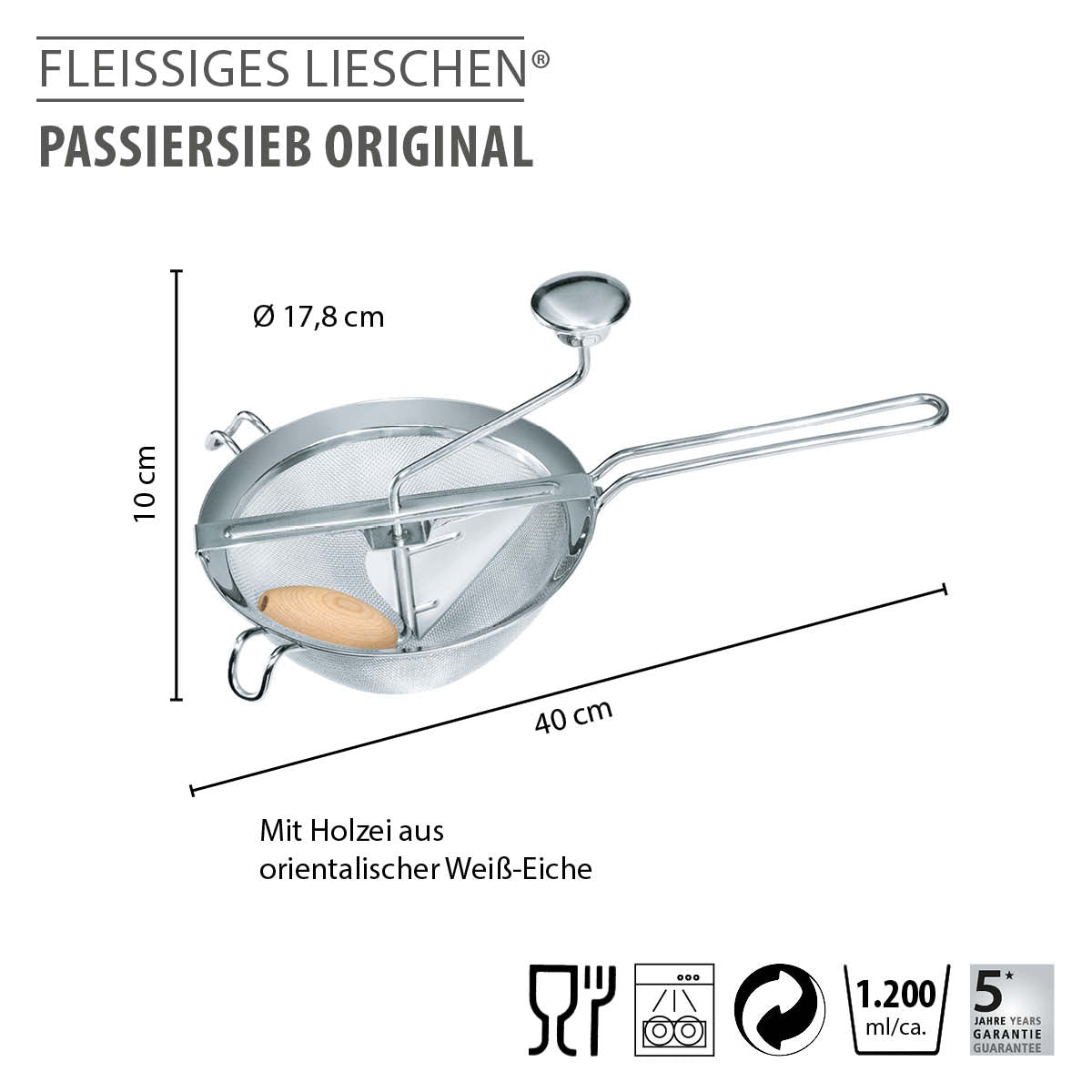 Strainer press ORIGINAL FLEISSIGES LIESCHEN®