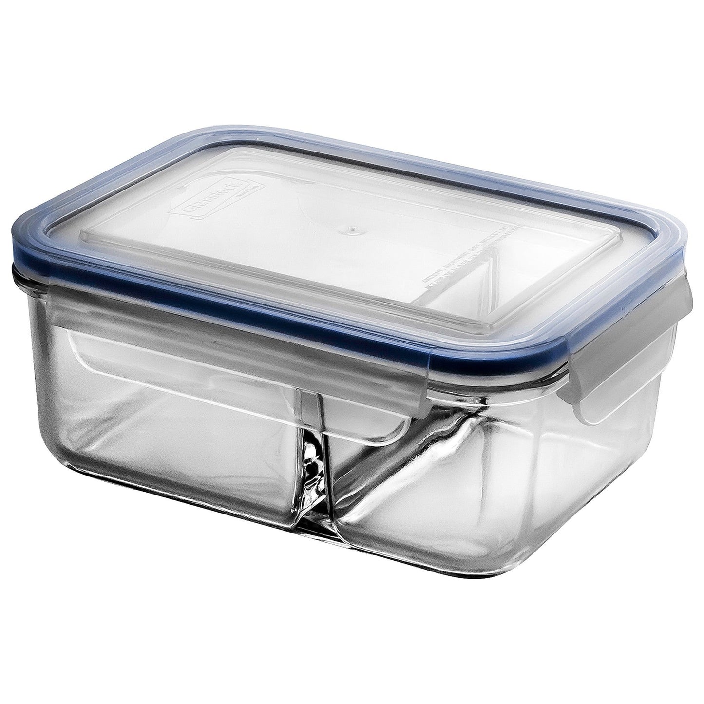 Glasslock Classic DUO Tempered Glass 1000ml Rectangle Divided Container